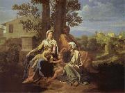 Nicolas Poussin The Sacred Family in a landscape Germany oil painting artist